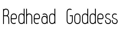 Redhead Goddess Font Image