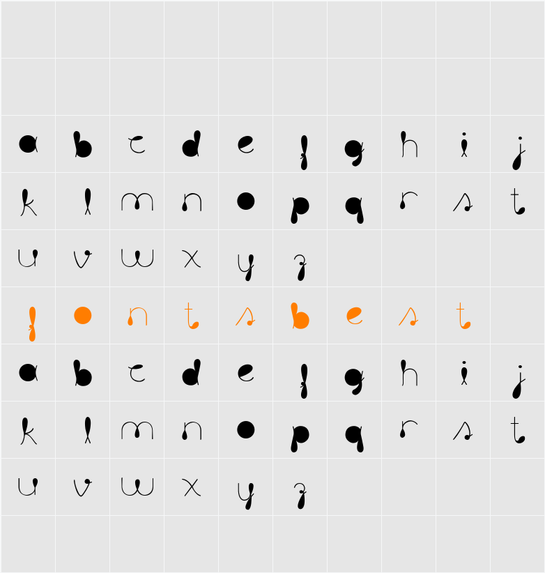 liquit Character Map