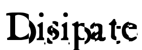 Disipate Font Image
