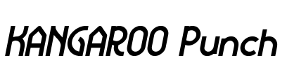 KANGAROO Punch Font Image