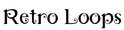 Retro Loops Font Image