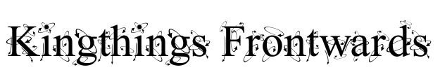 Kingthings Frontwards Font Image