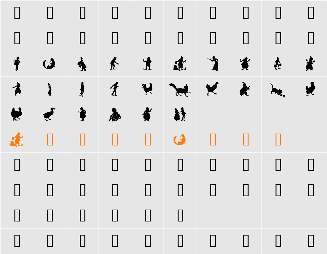 Silhouette™ Character Map