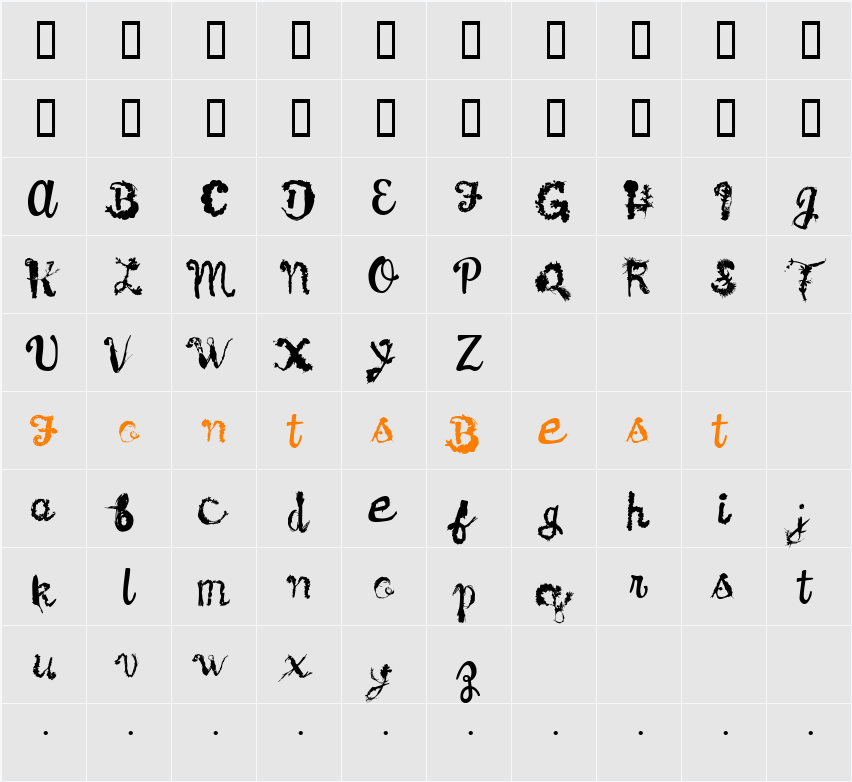 Twigdancer Character Map