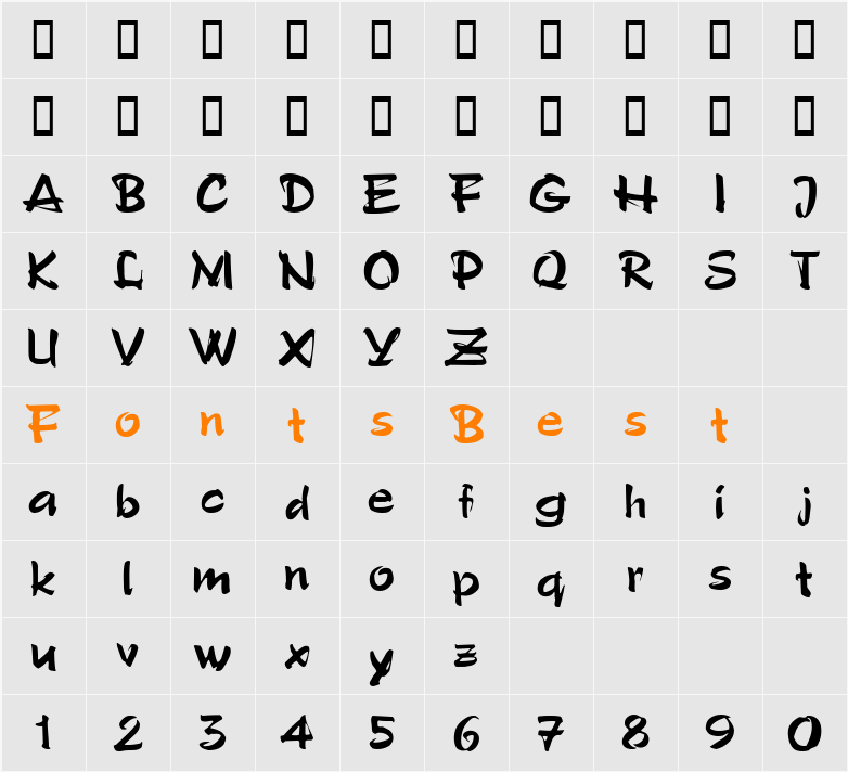 Polo Character Map