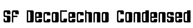 SF DecoTechno Condensed