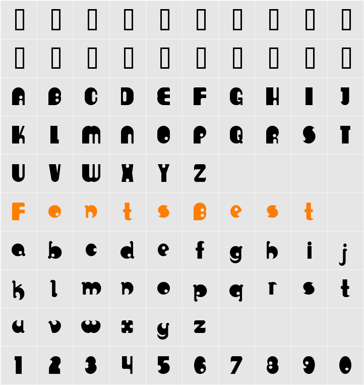 Rolipoli Character Map