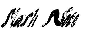 Mash Note Font Image