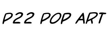 P22 Pop Art Font Image