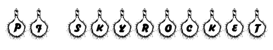 pf_skyrocket Font Image