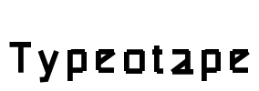 Typeotape Font Image