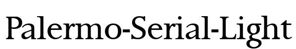 Palermo-Serial-Light Font Image