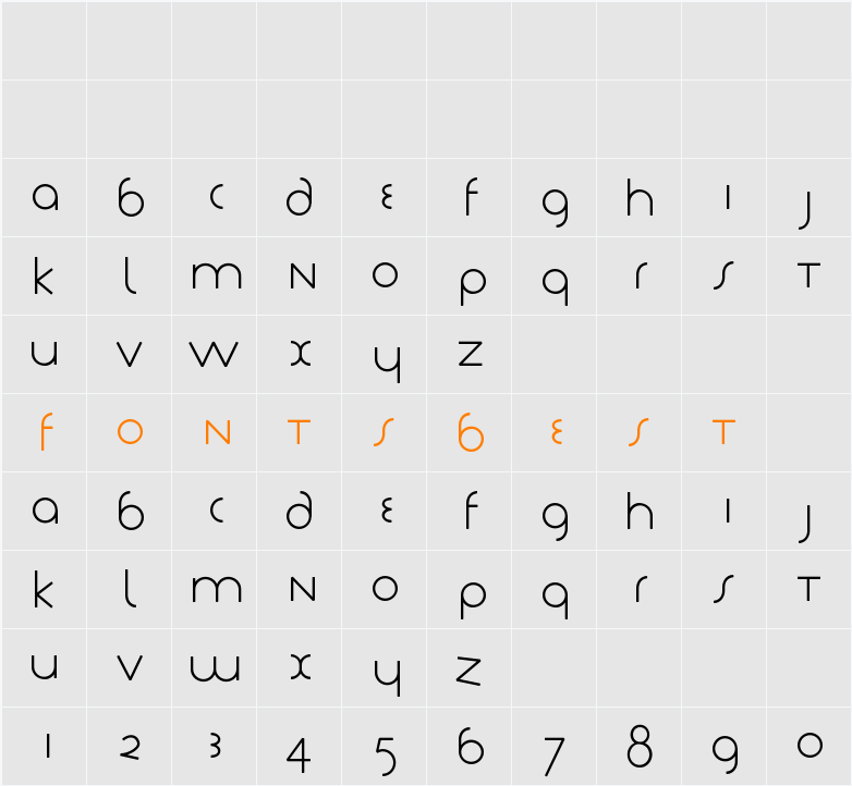 Tschich Character Map