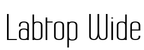 Labtop Wide Font Image
