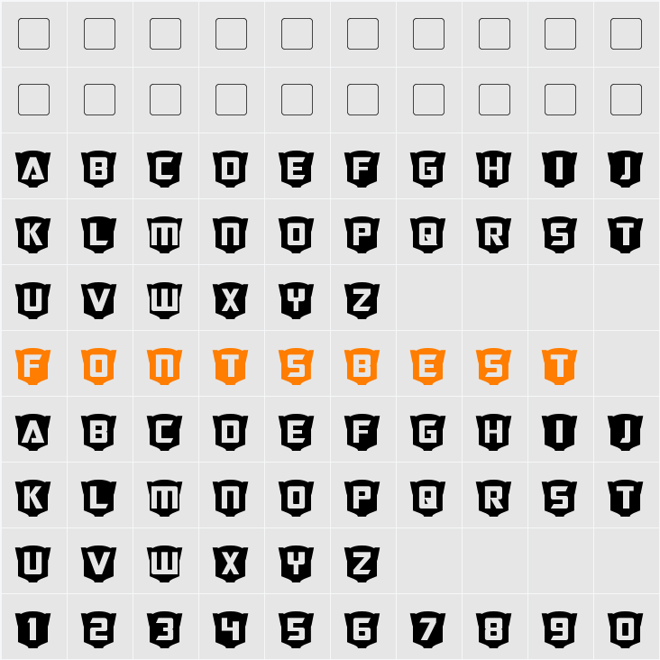 RubCaps Cybertron Character Map