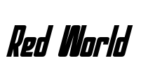 Red World Font Image