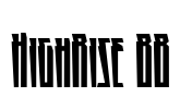 HighRise BB Font Image