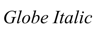 Globe Italic