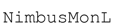 NimbusMonL Font Image