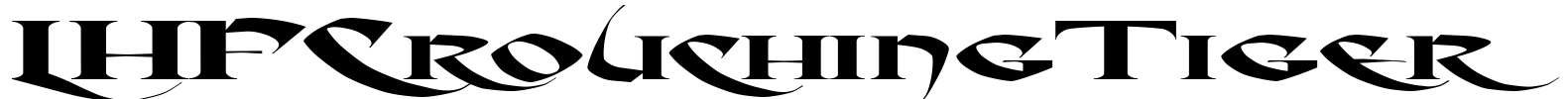 LHFCrouchingTiger Font Image