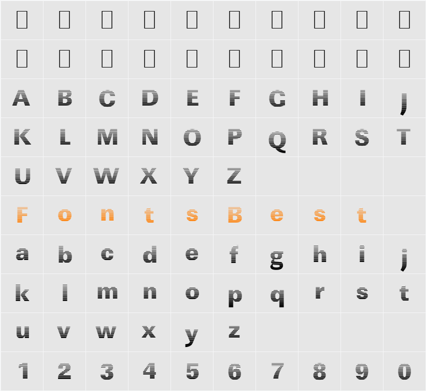 JeffBeckerGradient-Heavy Character Map