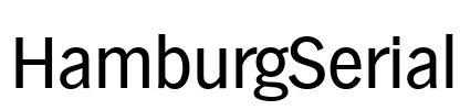 HamburgSerial Font Image
