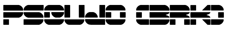 Pseudo (BRK) Font Image