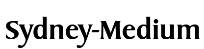 Sydney-Medium Font Image