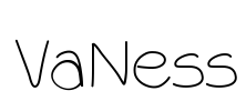 VaNess Font Image