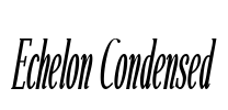 Echelon Condensed Font Image