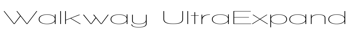 Walkway UltraExpand Font Image