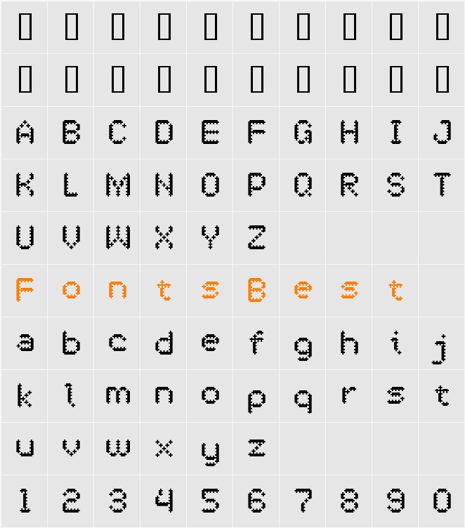 OneCross Character Map