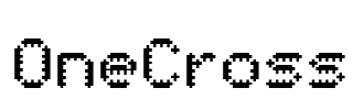 OneCross Font Image