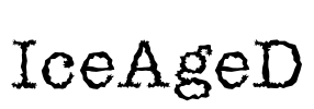 IceAgeD Font Image