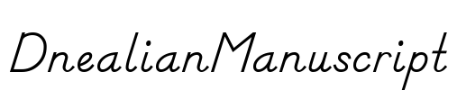 DnealianManuscript