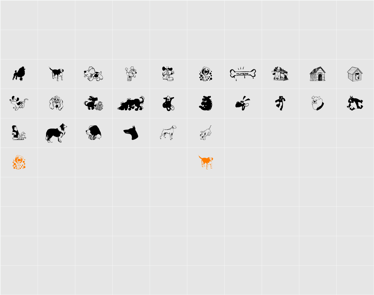 dog_csp Character Map