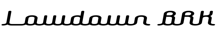 Lowdown BRK Font Image