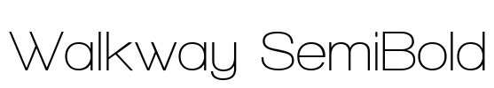 Walkway SemiBold Font Image