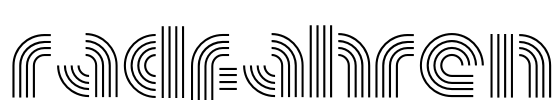 Radfahren Font Image