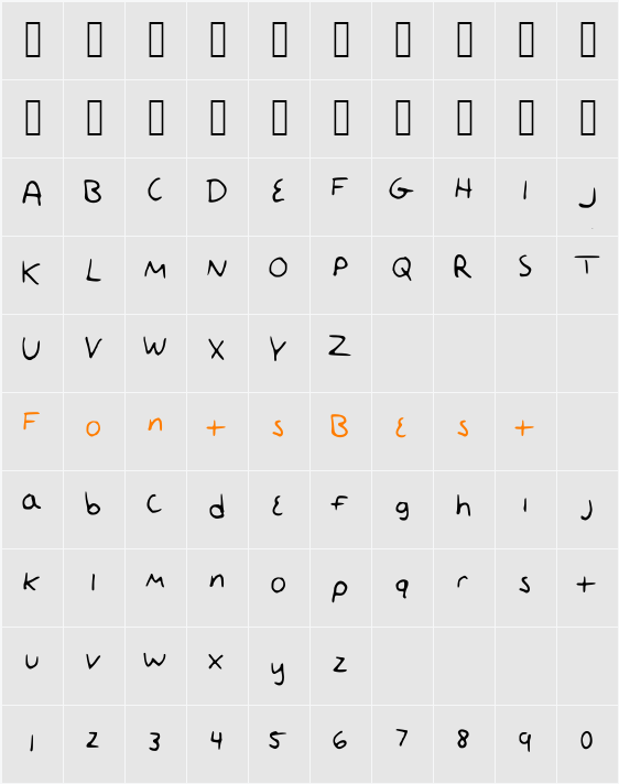 Linny Character Map