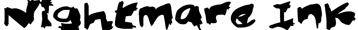 Nightmare Ink Font Image