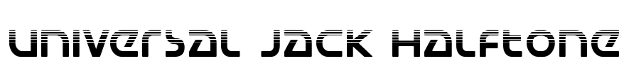 Universal Jack Halftone Font Image