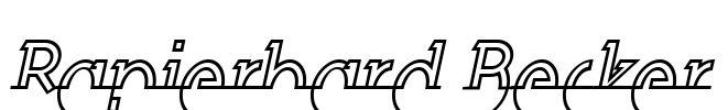 Rapierhard Becker Font Image