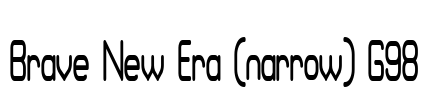 Brave New Era (narrow) G98