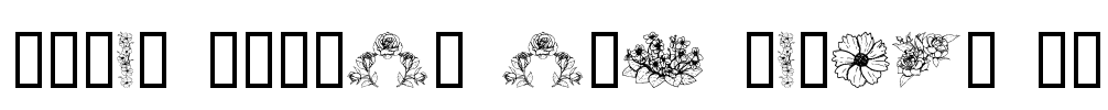 Dover Floral and Design II Font Image
