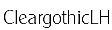 CleargothicLH