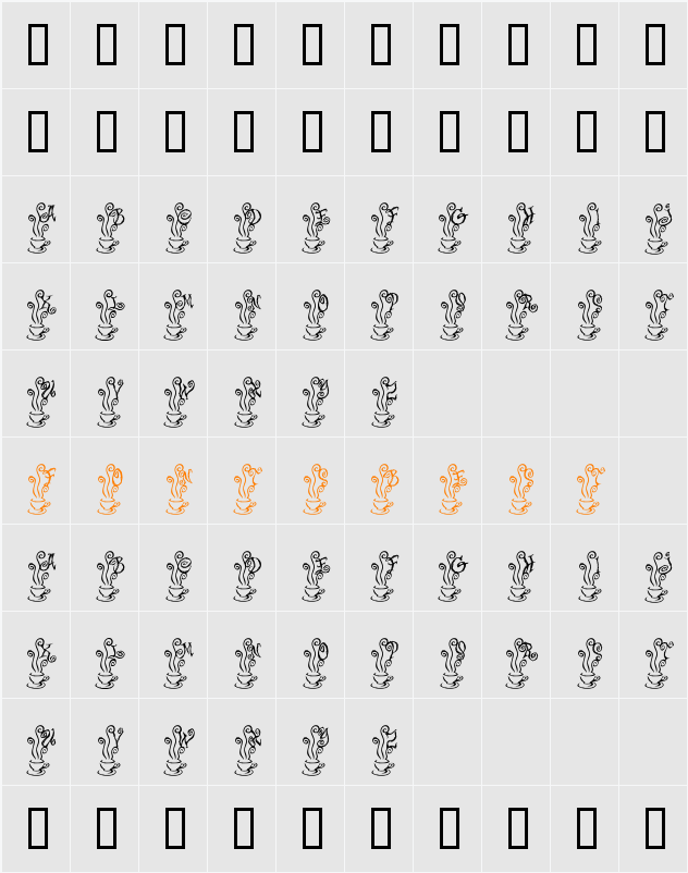KR Magic Tea Character Map