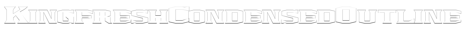 KingfreshCondensedOutline