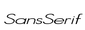 SansSerif Font Image