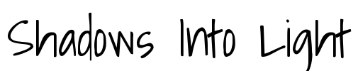 Shadows Into Light Font Image